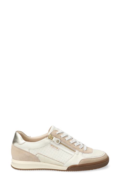 Mephisto Walie Zip Sneaker In Beige
