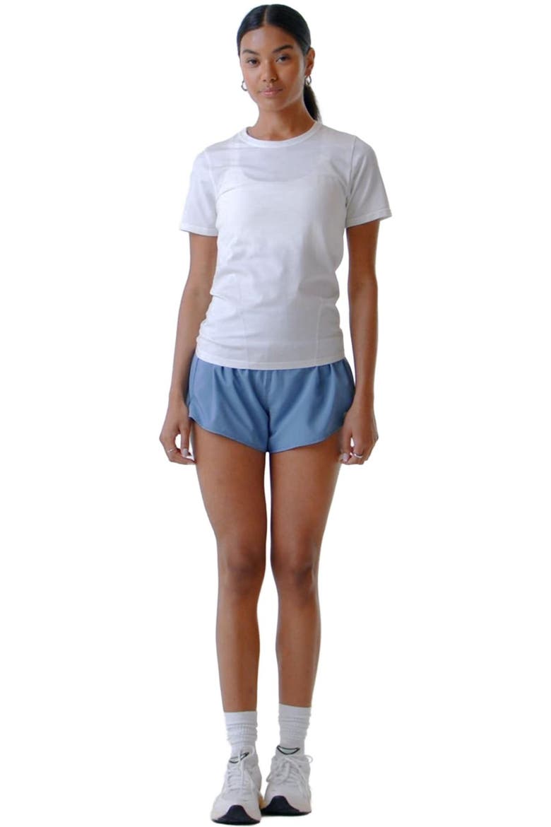 Women's Feather Tech+ Short-sleeve Top, Alternate, color, Classic White
