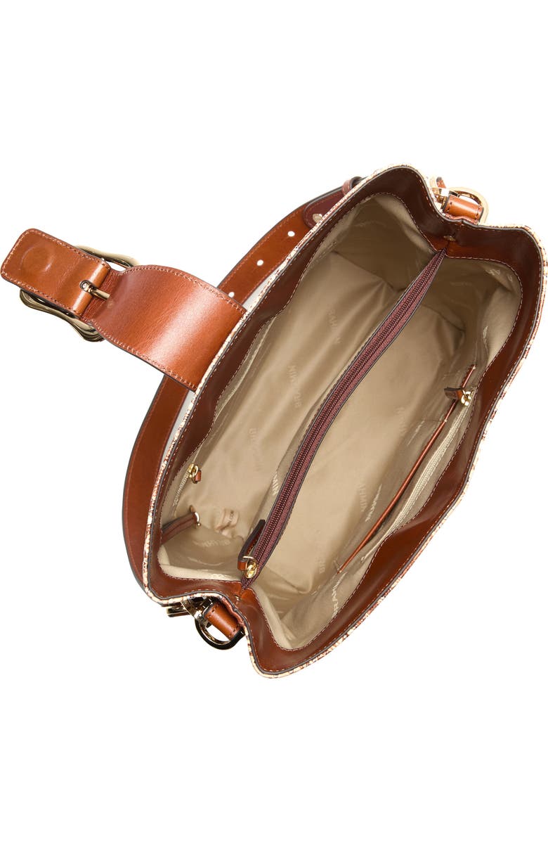 Brahmin Celina Snake Embossed Leather Shoulder Bag, Alternate, color,