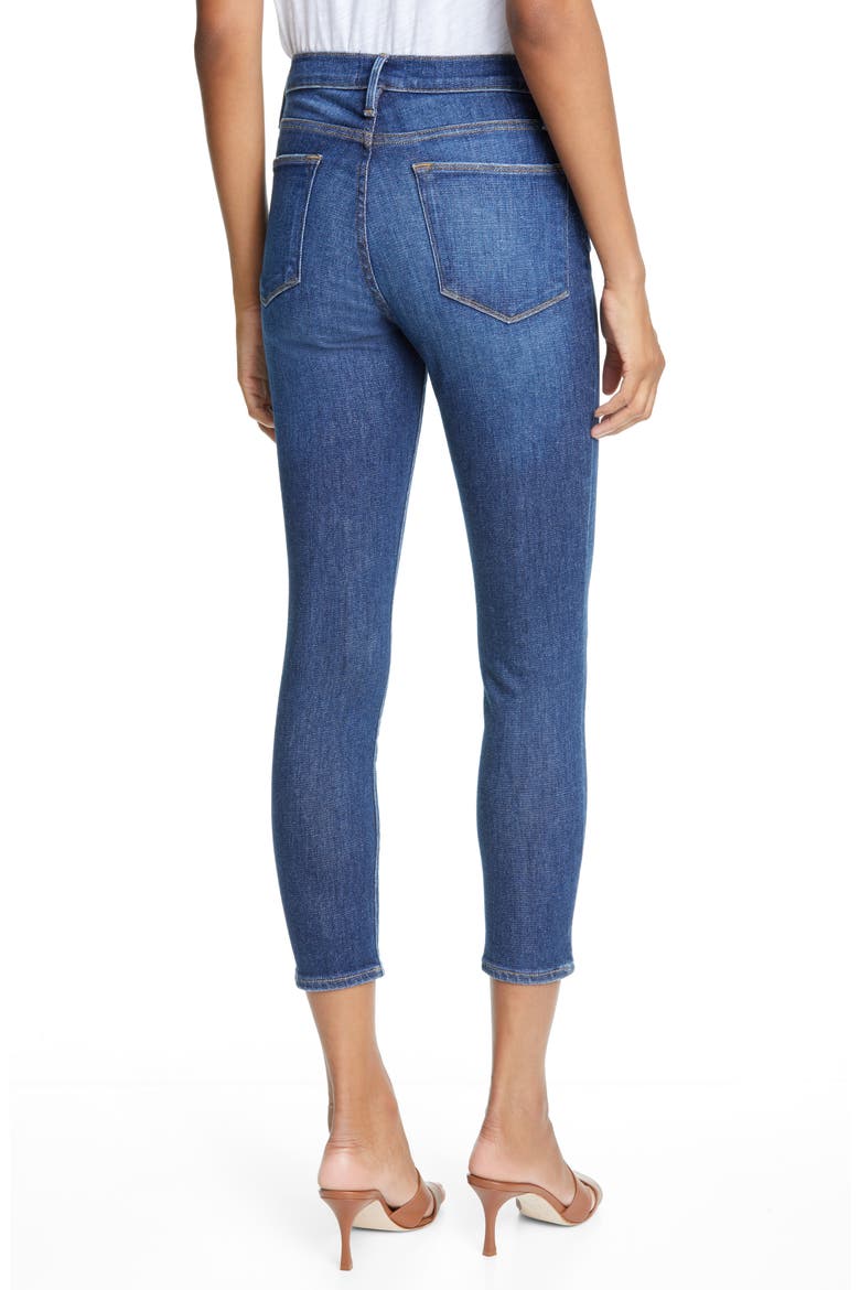 Le High Waist Crop Skinny Jeans, Alternate, color, ALLESANDRO