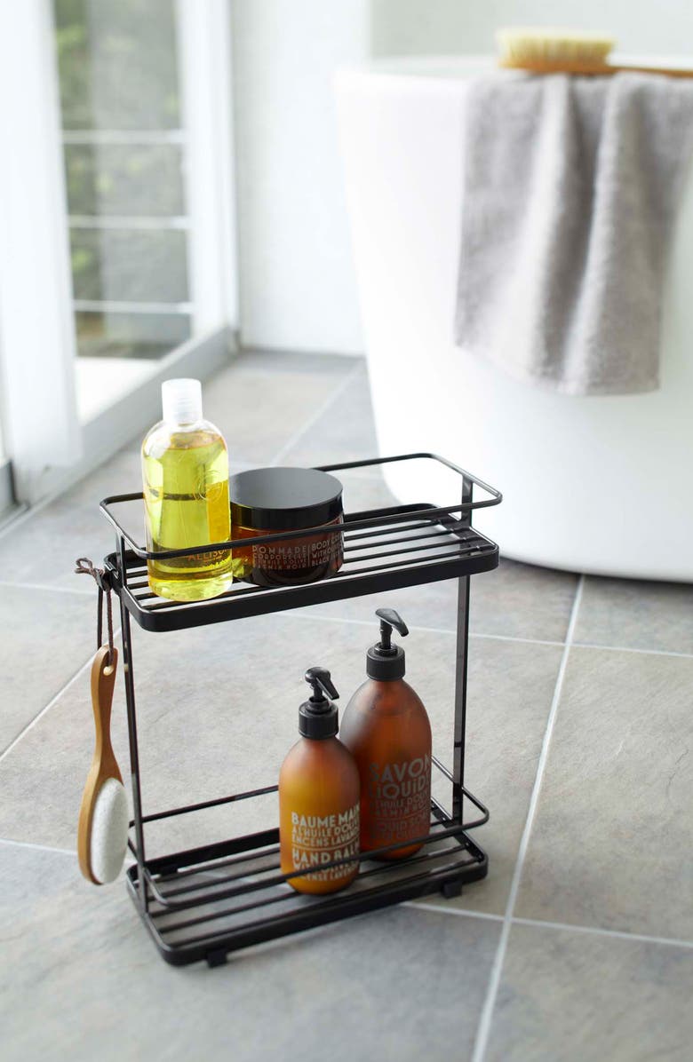 Yamazaki Shower Caddy, Alternate, color, Black