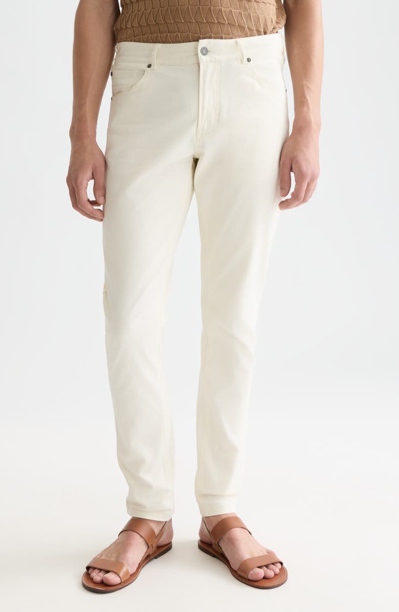 Scotch & Soda Ralston Stretch Twill Slim Fit Pants, Main, color, Eggnog
