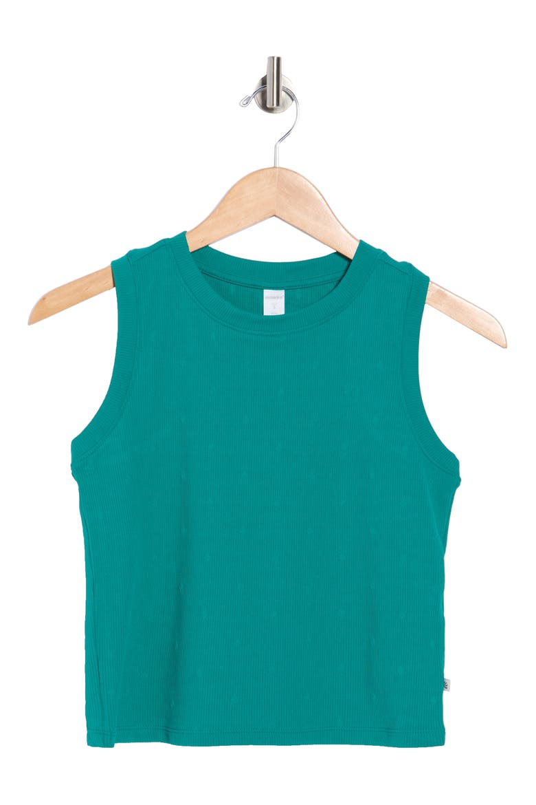 Ellie Ribbed Crop Tank, Alternate, color, QUETZAL GREEN