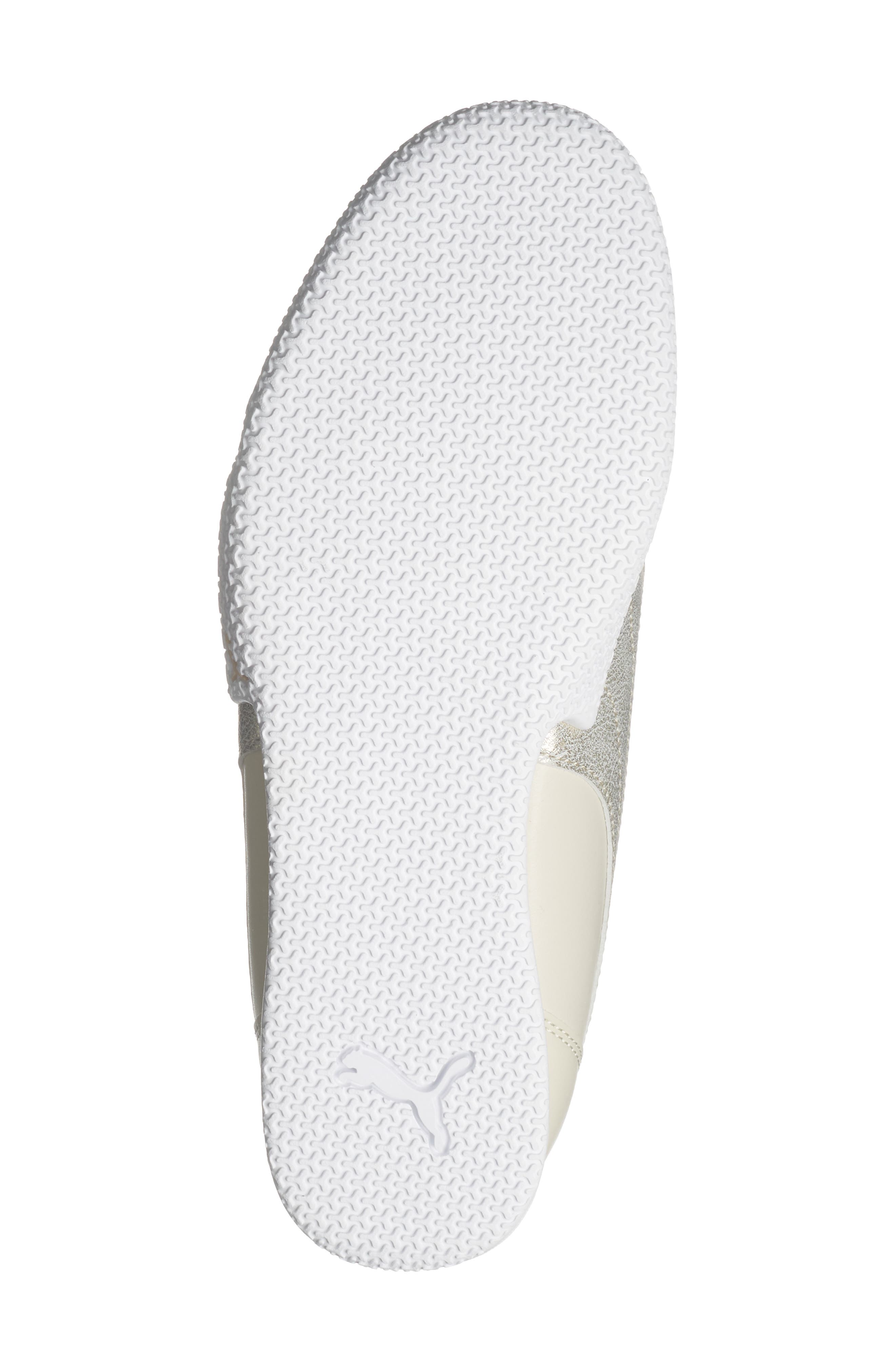 PUMA Bella Donna Metallic Whisper Sneaker, Alternate, color, Alpine Snow/ Puma Gold