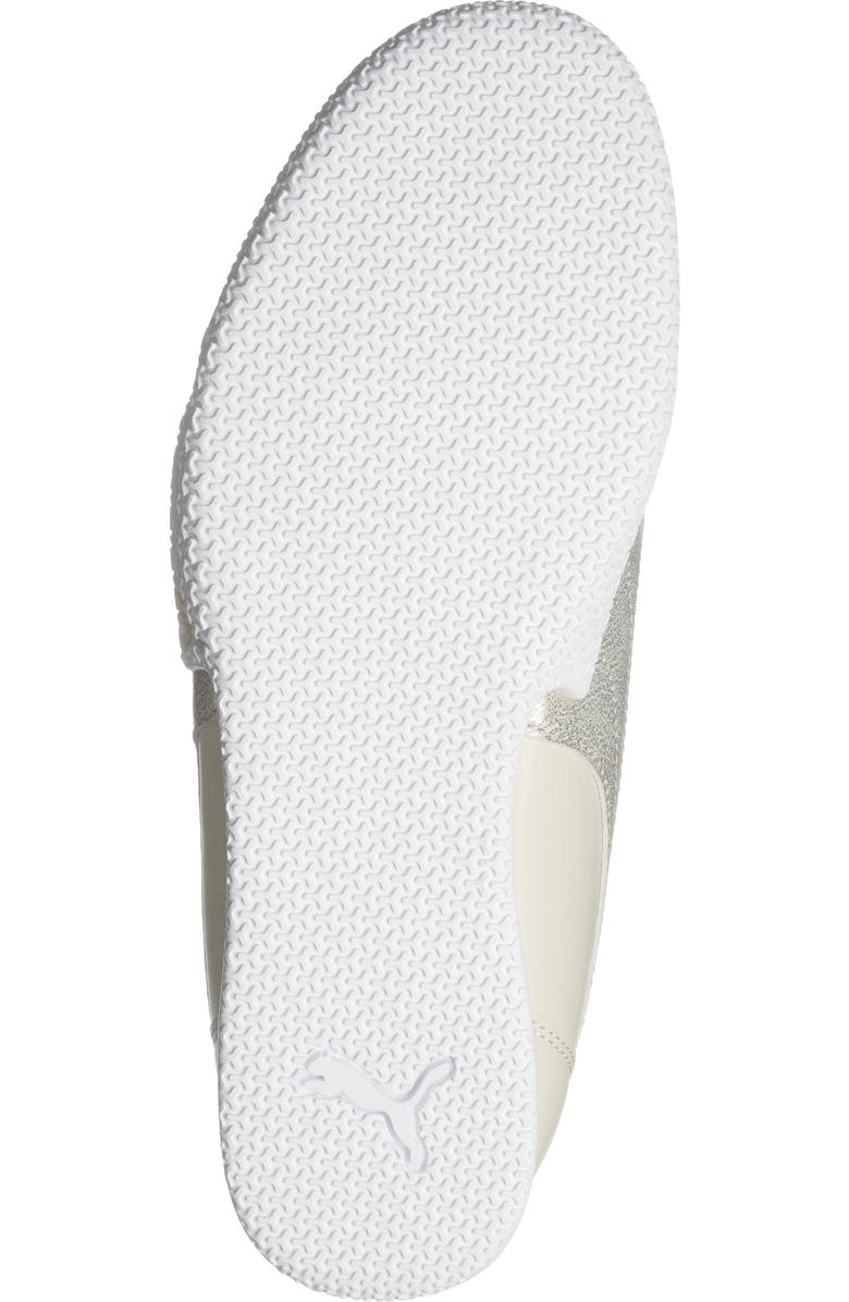 PUMA Bella Donna Metallic Whisper Sneaker, Alternate, color, Alpine Snow/ Puma Gold