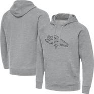 ANTIGUA Men's Antigua  Heather Gray Denver Broncos Victory Hoodie