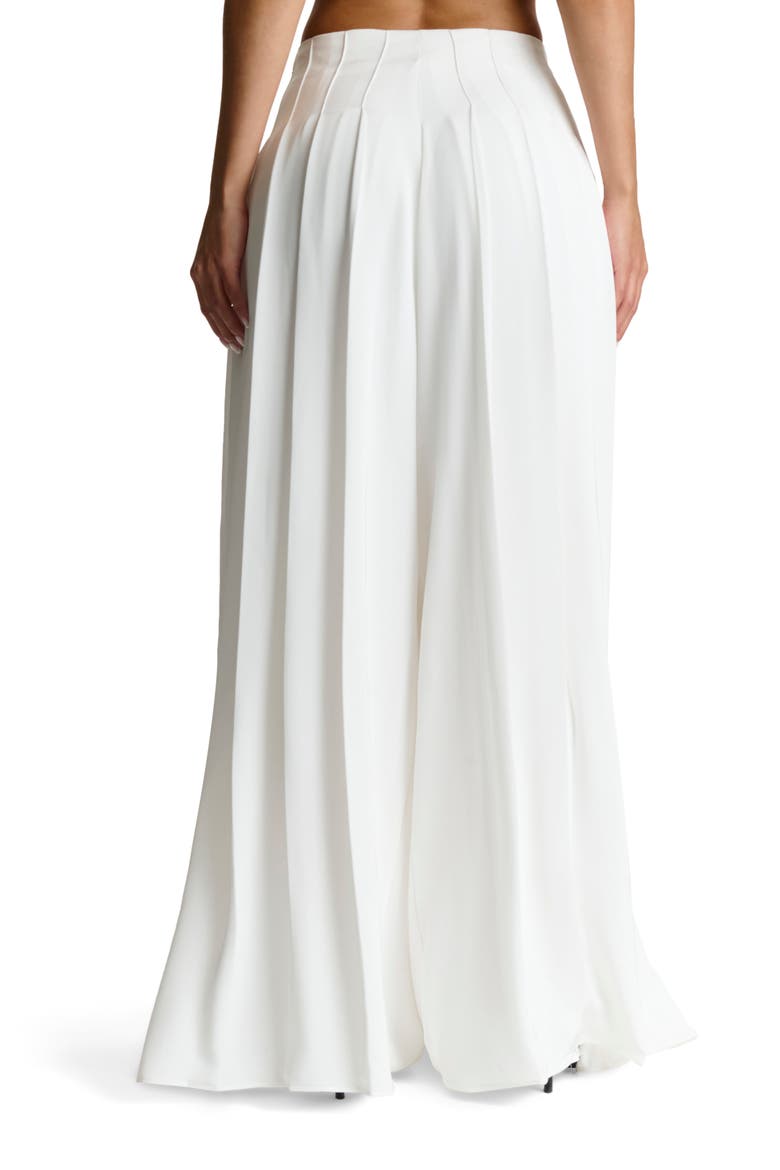 Pleated Wide Leg Pants, Alternate, color, WHITE