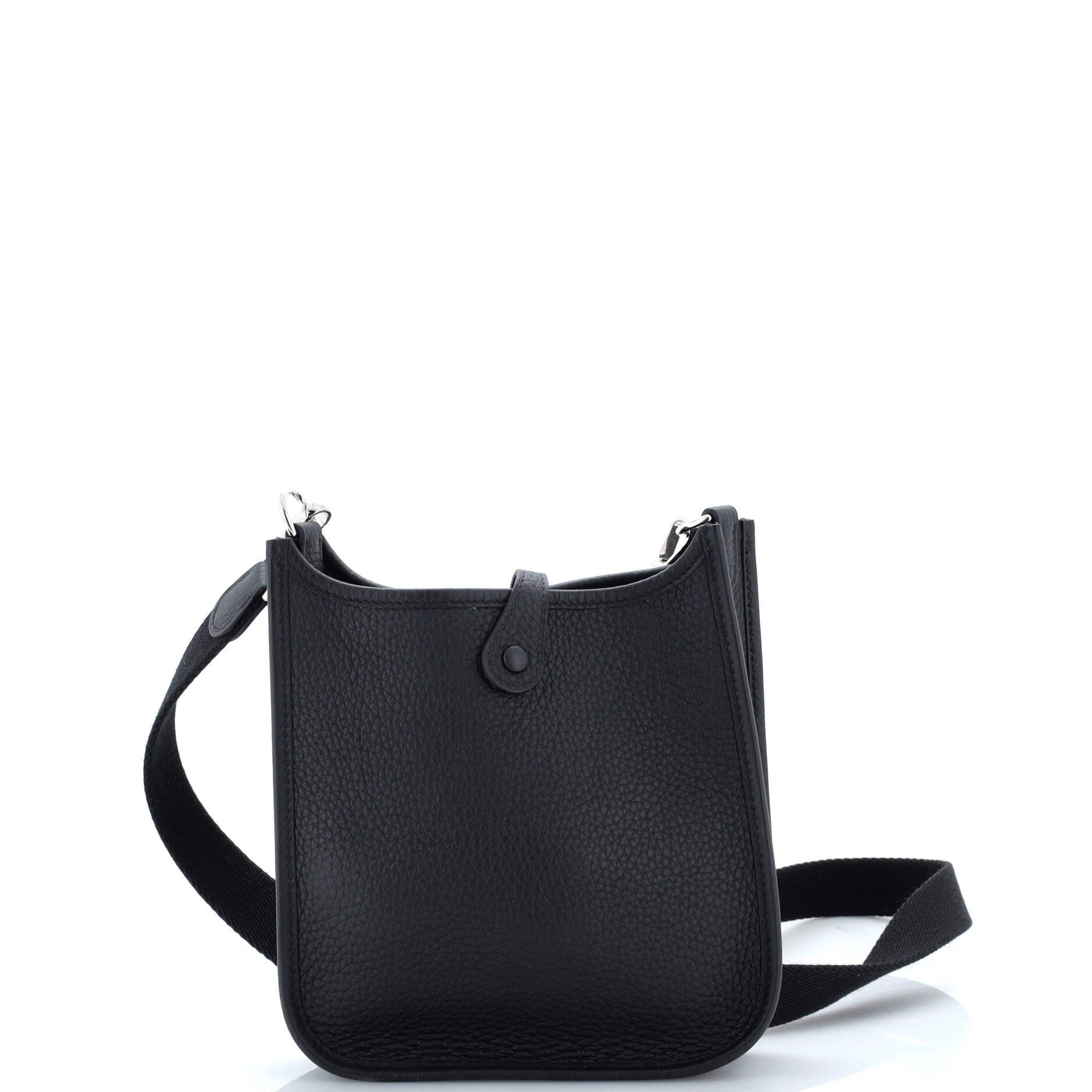 Pre-Owned Hermes Evelyne Bag Gen III Clemence TPM, Alternate, color, Noir