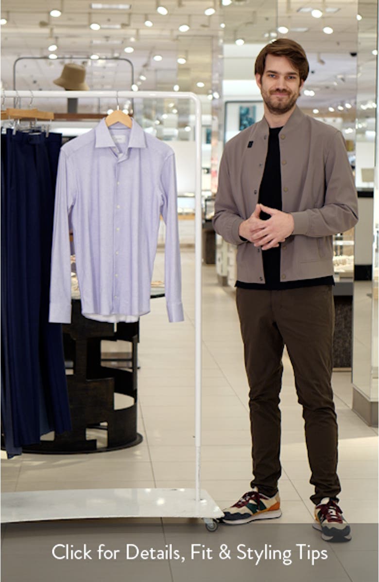 Slim Fit 4Flex Fit Stretch Jersey Dress Shirt, sales video thumbnail