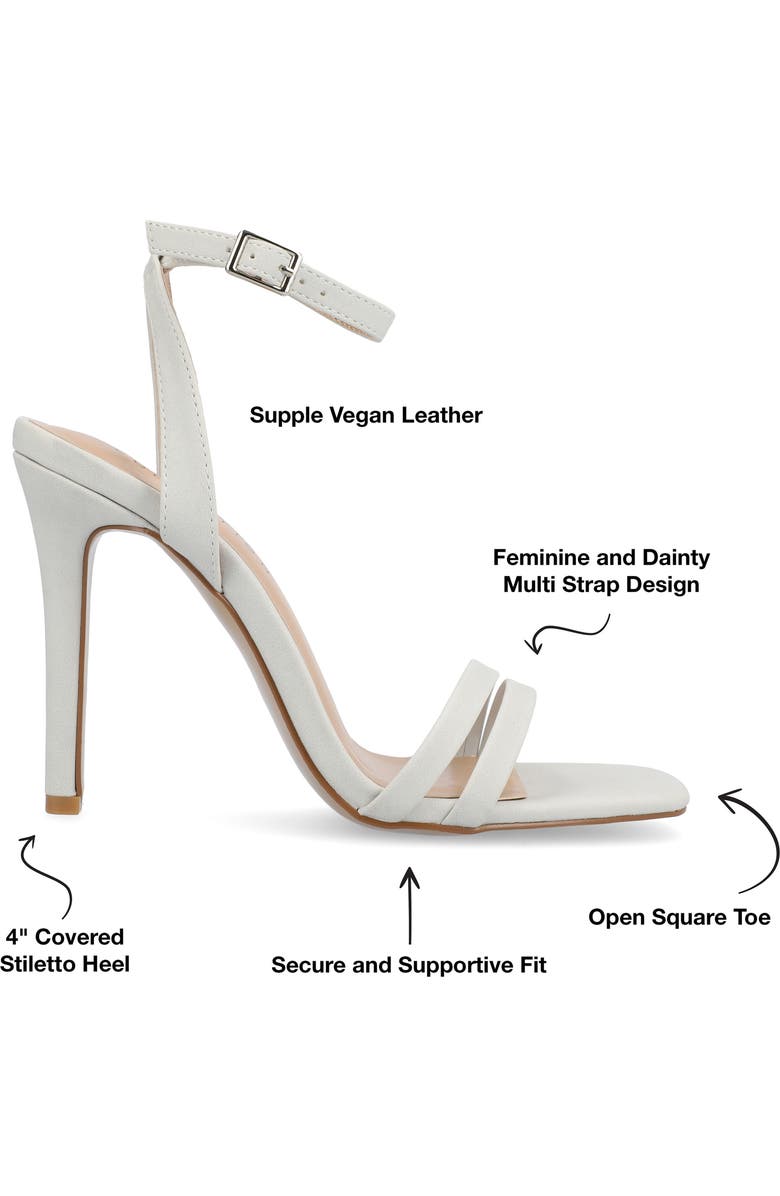 Journee Collection Yevva Ankle Strap Stiletto Sandal, Alternate, color, Grey