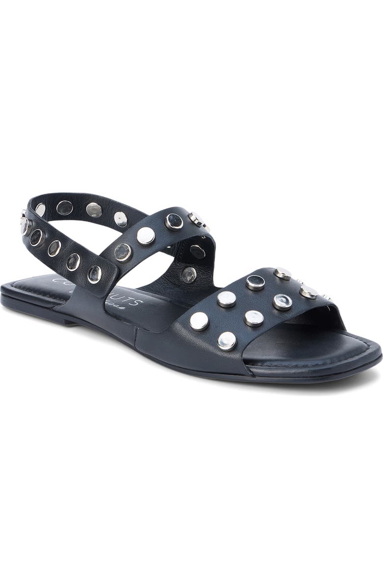 Coconuts by Matisse Kira Quarter Strap Sandal, Main, color, Black Leather
