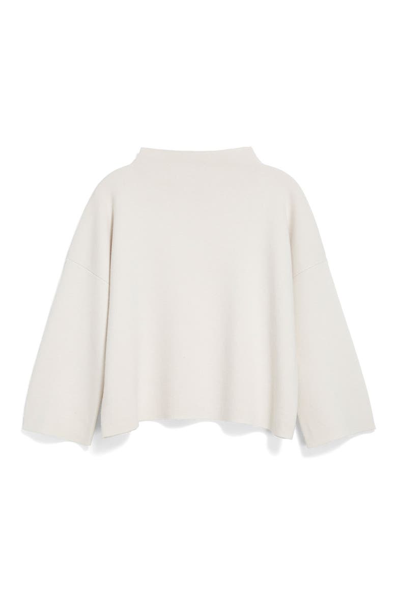 Funnel Neck Cashmere Sweater, Alternate, color, SNOW