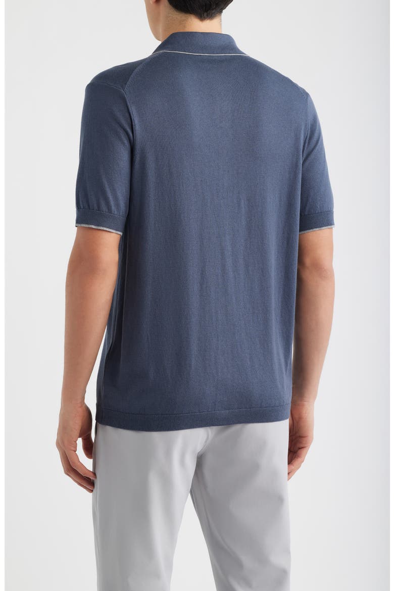 Harrison Knit Button-Up Shirt, Alternate, color, DARK BLUE