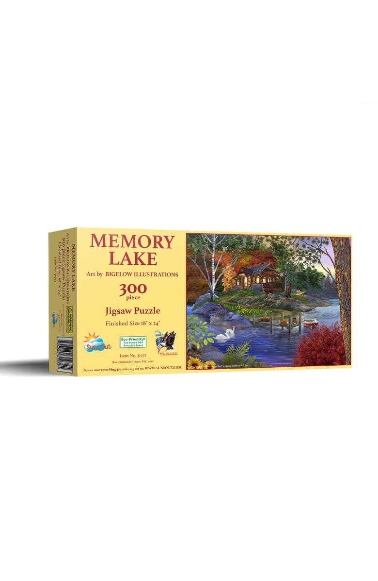 Sunsout Memory Lake 300 piece Jigsaw Puzzle for Adults, Main, color, Multicolor