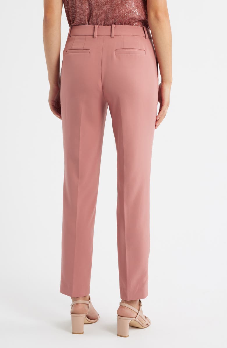 Anne Klein Straight Leg Ankle Pants, Alternate, color, Soft Primrose