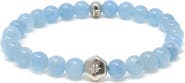 Anzie Jac + Jo Soul Aquamarine Beaded Stretch Bracelet