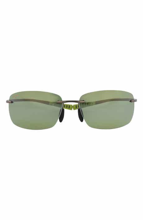 Maui Jim Core 64mm Polarized Rectangular Sunglasses