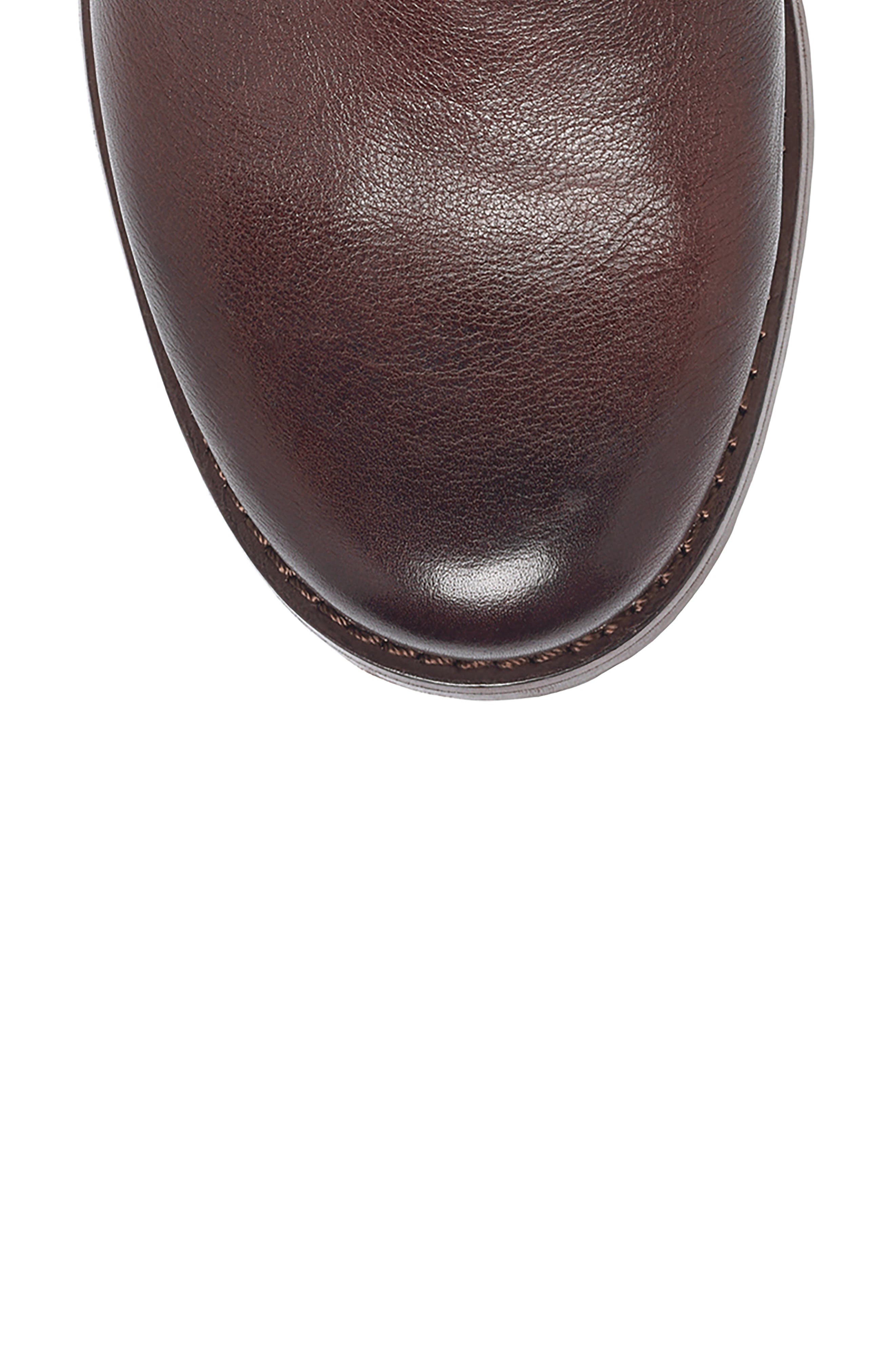 Brie Water Resistant Moto Bootie, Alternate, color, WHISKEY