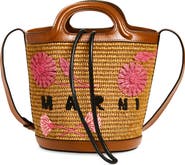 Marni Mini Tropicalia Embroidered Bucket Bag