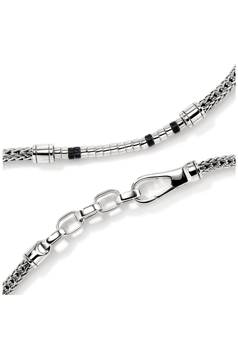 Heishi Necklace, Sterling Silver, Gemstones, Alternate, color, SILVER