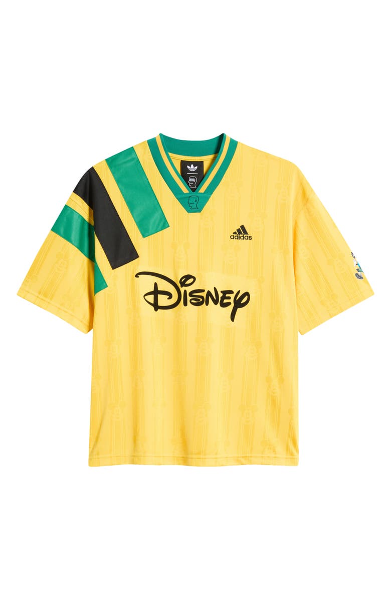 adidas Originals x Brain Dead Disney Football Jersey, Alternate, color, Bold Gold