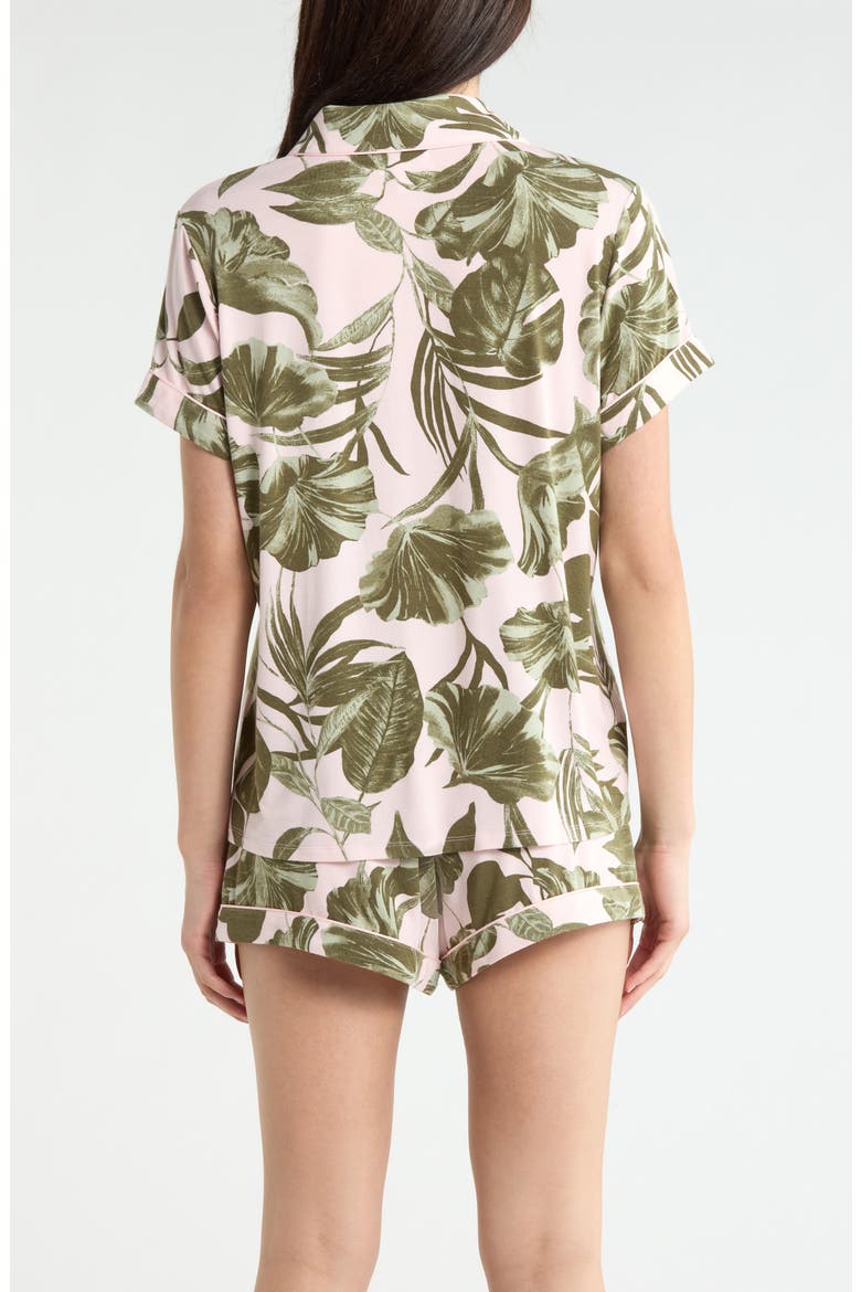 Moonlight Eco Short Pajamas, Alternate, color, PINK- OLIVE SKETCH TROPIC