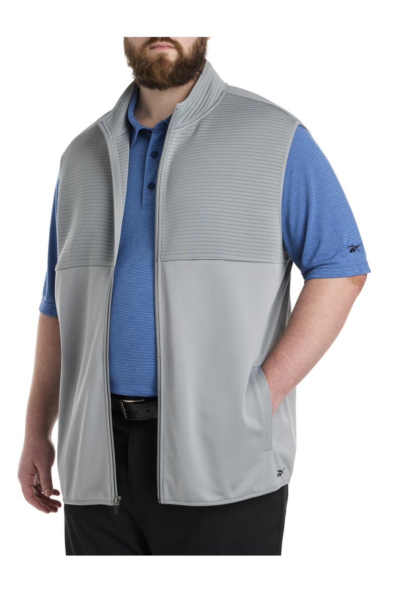 Big & Tall Ribbed Vest, Main, color, GREY 3