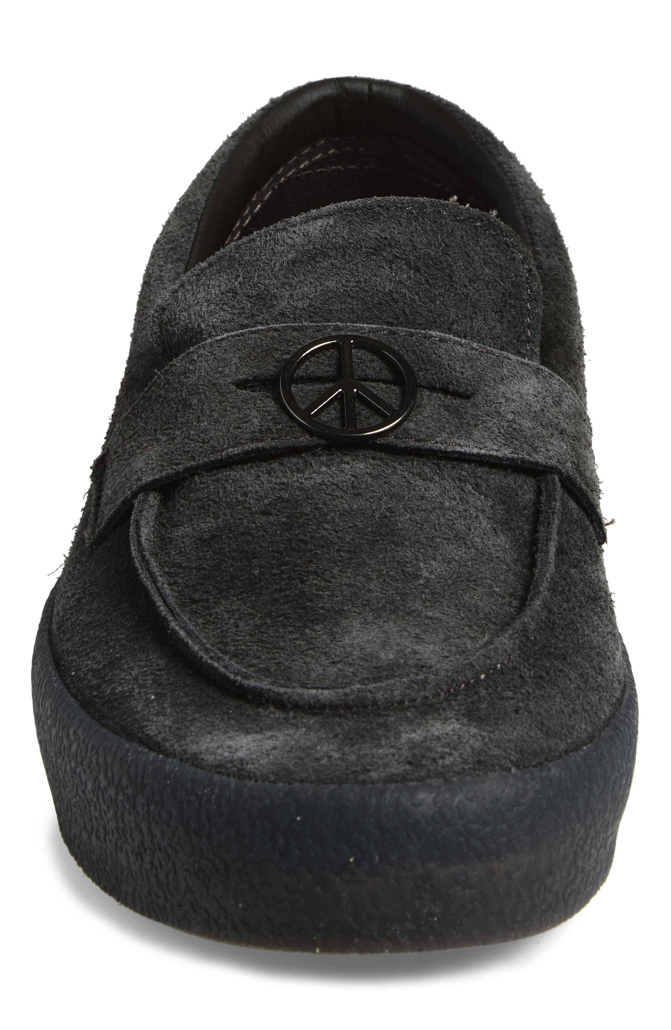 Skate Loafer Sneaker, Alternate, color, CREPE FADED BLACK