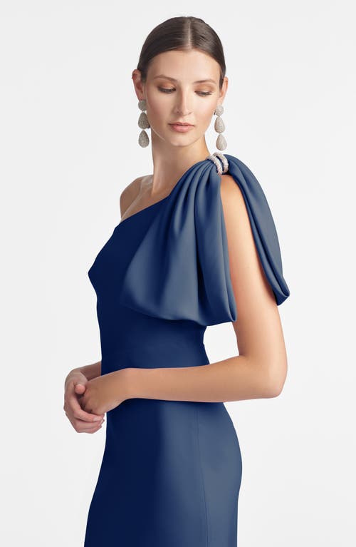 Sachin & Babi Aubrey Bias-cut Satin Crepe Gown