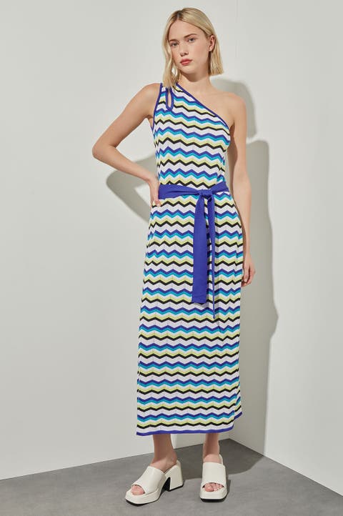 Modern Fit One Shoulder Column Maxi Dress