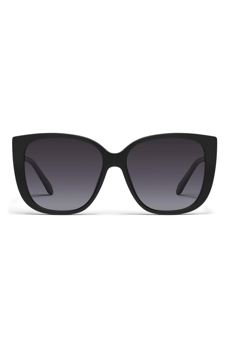 Ever After 58mm Cat Eye Sunglasses, Main, color, MATTEBLK SMK