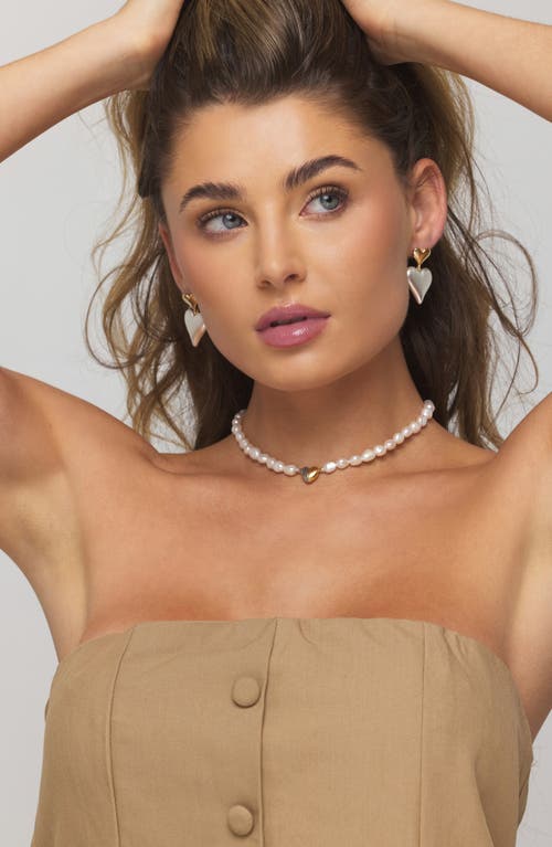 La Meno Paris With Love Drop Earrings In Multi