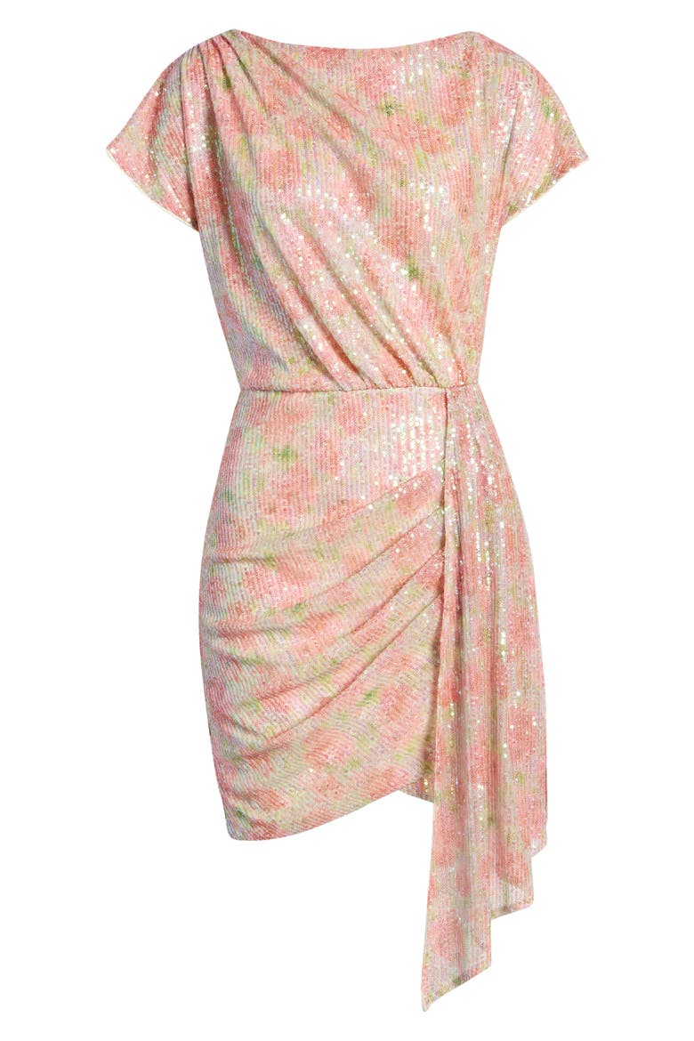 Theodora Sequin Minidress, Alternate, color, MULTI