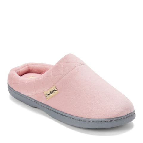 Darcy Quilted Cuff Velour Clog Slipper (Women)