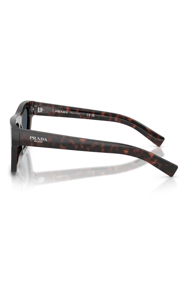 54mm Rectangular Sunglasses, Alternate, color, ROOT HAVANA / DARK GREY