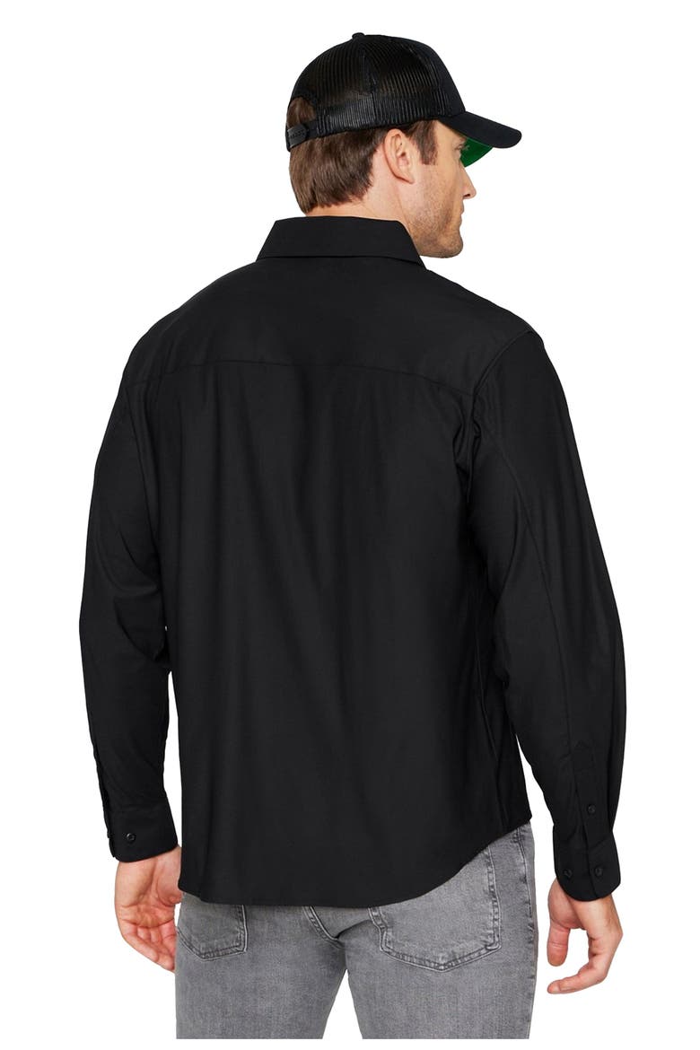 Men's The Don Long Sleeve Button Up, Alternate, color, Black