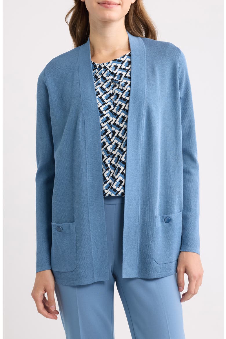Malibu Open Front Cardigan, Main, color, DUTCH BLUE