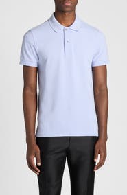 TOM FORD Short Sleeve Cotton Piqué Polo