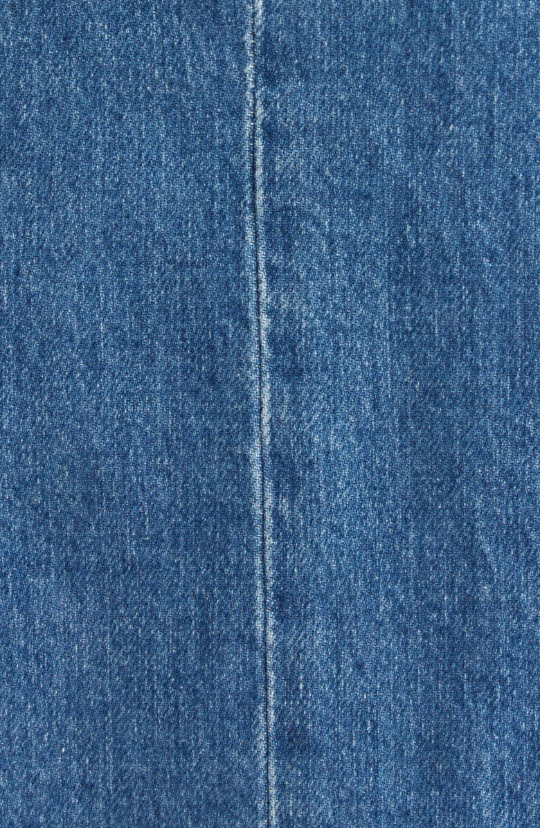 L'AGENCE Midy Belted Sleeveless Denim Minidress, Alternate, color, Tipton