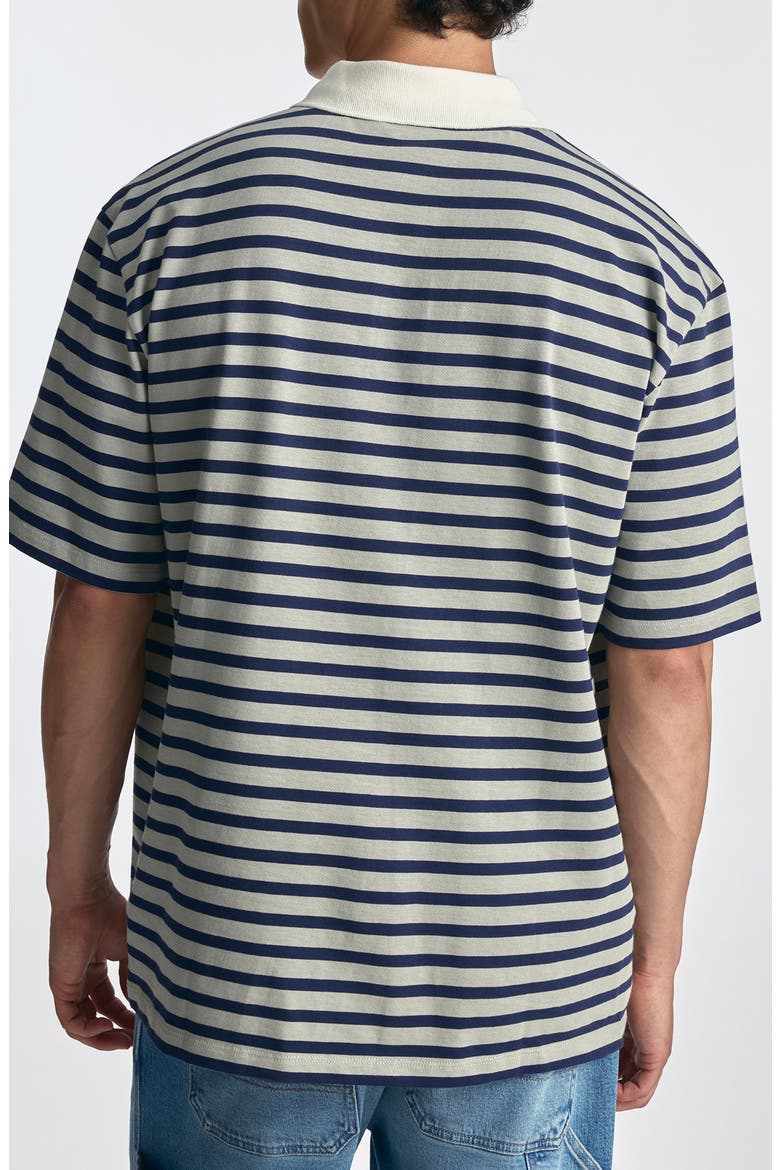 Stripe Polo, Alternate, color, NAVY STRIPE
