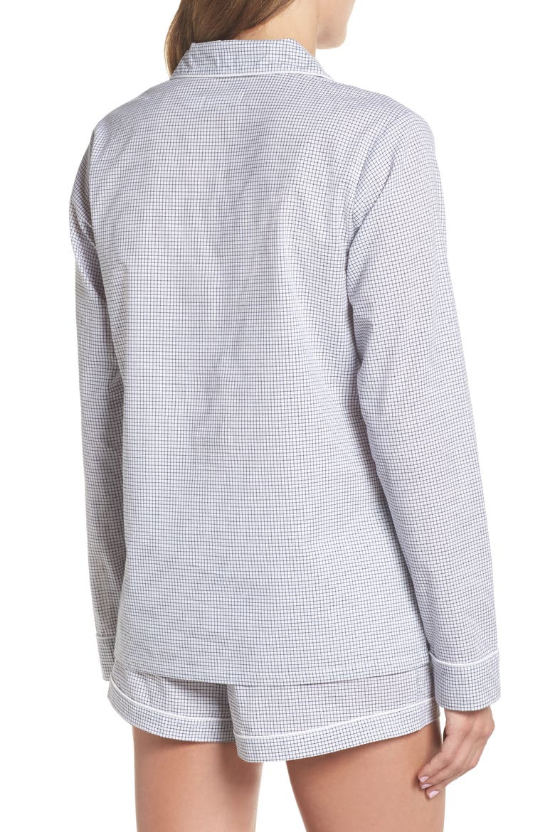 Cassandra Check Pajamas, Alternate, color, WHITE / BLACK CHECK