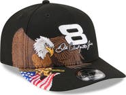 New Era Men's New Era Black Dale Earnhardt Jr. Patriotic Eagle & Flag A-Frame 9FIFTY Snapback Hat