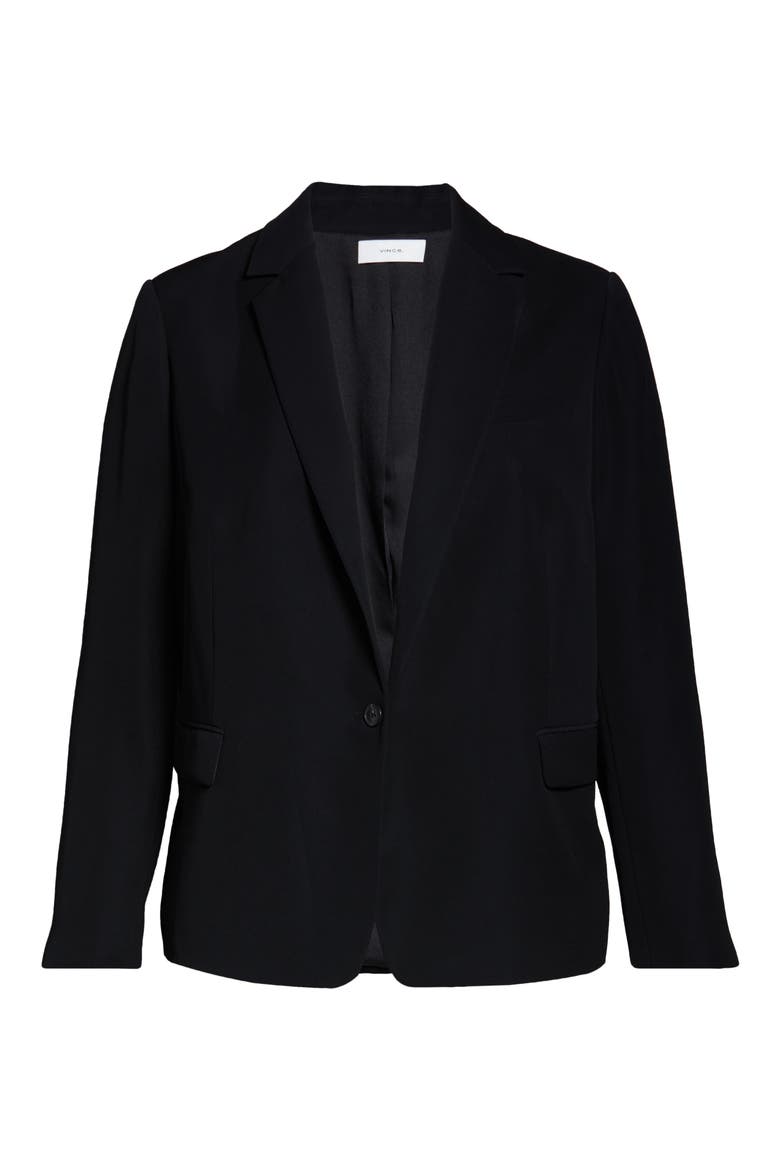 Women's Crepe Blazer, Alternate, color, BLACK
