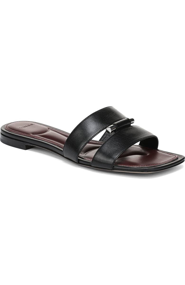 Vince Piper Slide Sandal, Main, color, Black