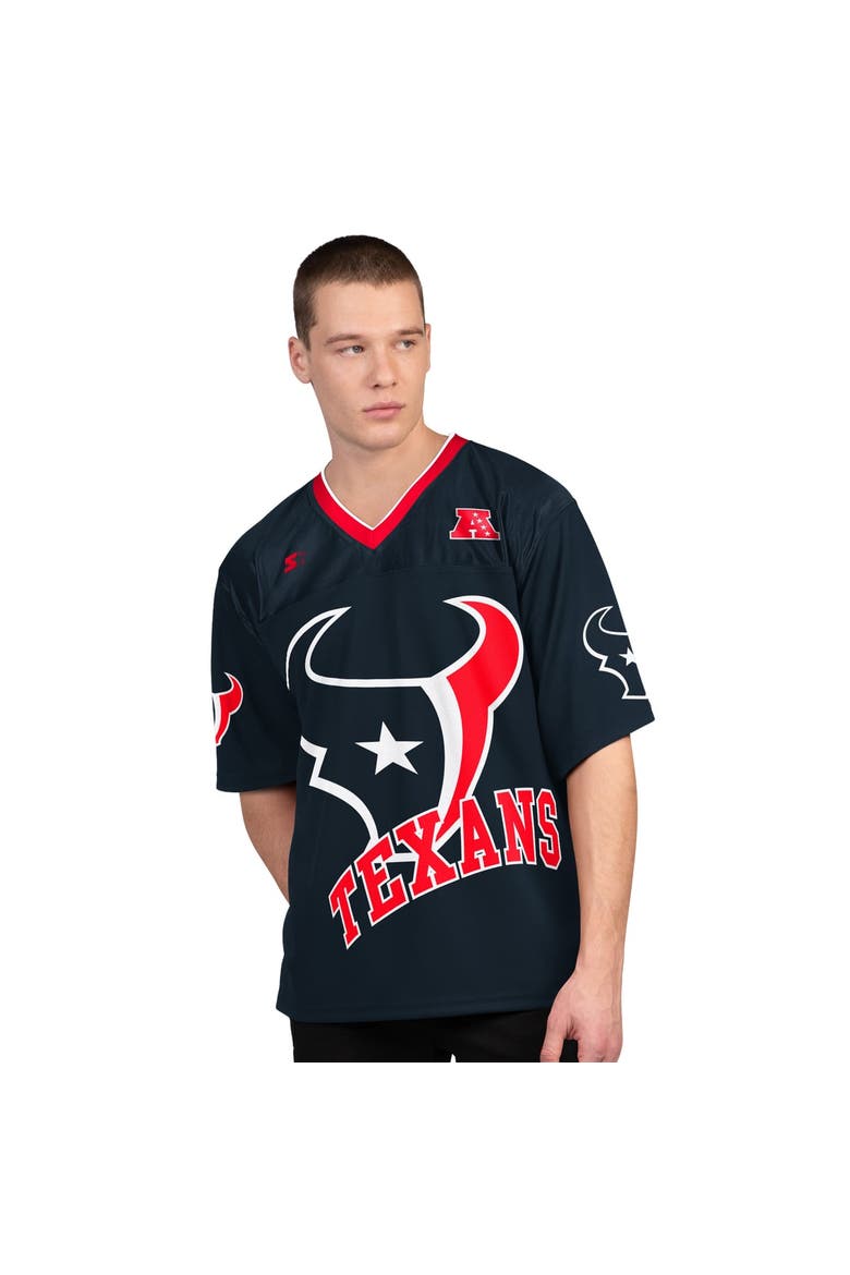 Men's Starter  Navy/White Houston Texans Short Sleeve & Long Sleeve T-Shirt Combo Pack, Alternate, color, Navy