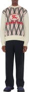 Burberry Argyle Check Wool Blend Sweater