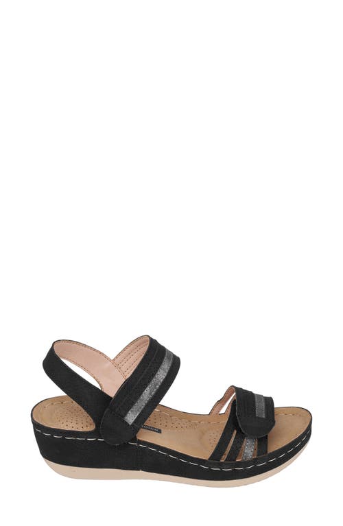 Gc Shoes Women's Samar Wedge Sandals In Black