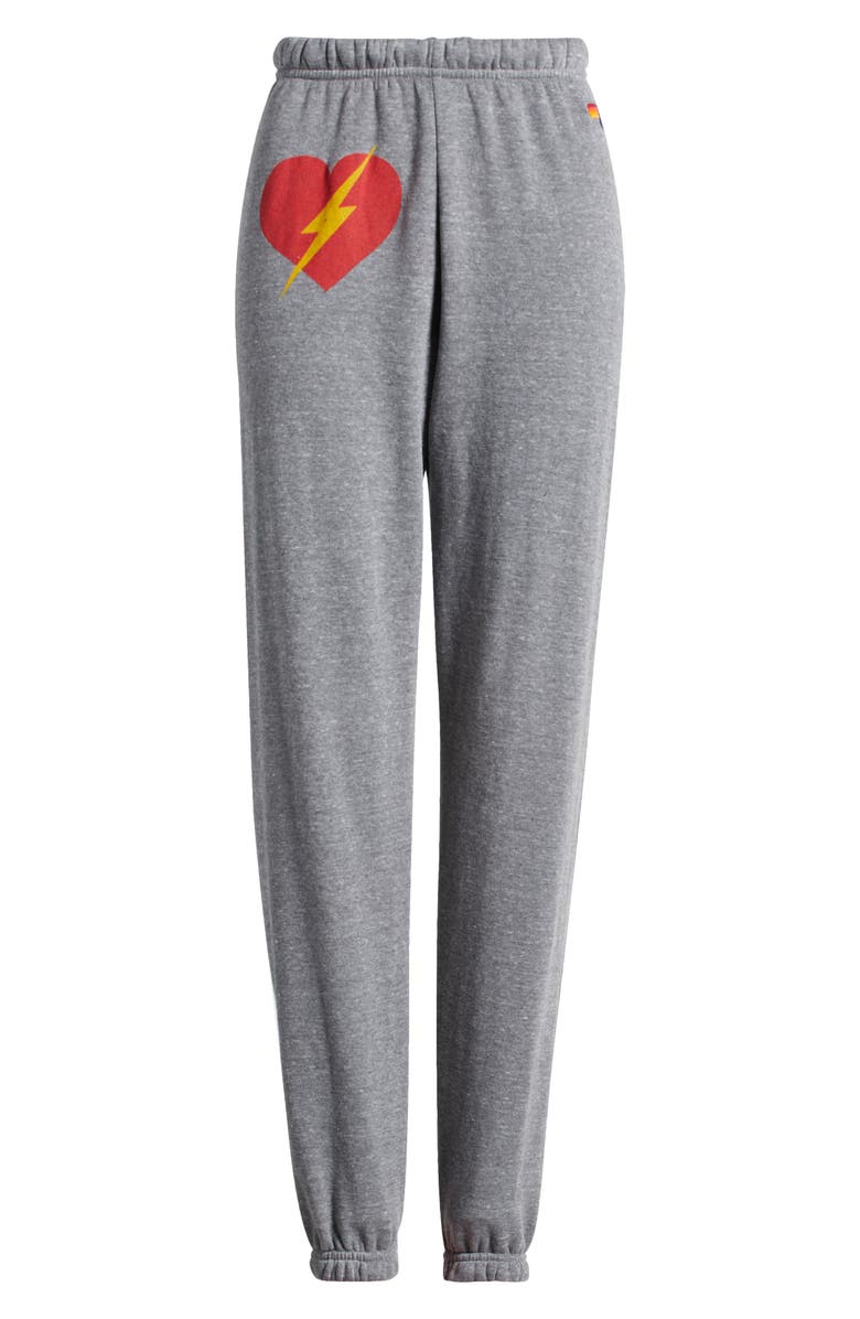 Aviator Nation Bolt Heart Cotton Blend Joggers, Alternate, color, 