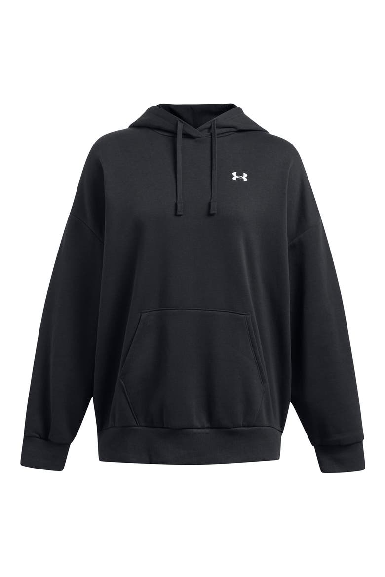 Rival Fleece Oversized Hoodie, Alternate, color, BLACK