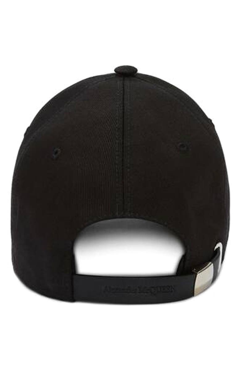 McQueen Alexander McQueen Embroidered Baseball Cap, Alternate, color, 